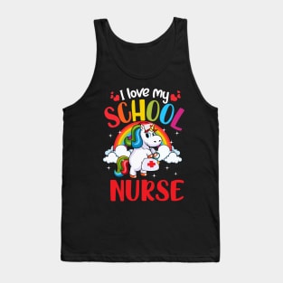 School Nurse Unicorn Shirts For kids boys girls Tank Top